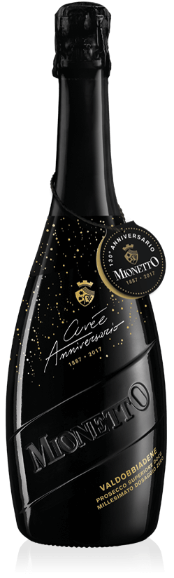Mionetto Luxury Collection: Cuvée Anniversario 1887 – 2017 Valdobbiadene Prosecco Superiore DOCG Millesimato Dosaggio Zero